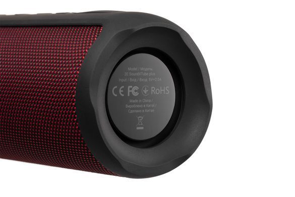 Портативна акустична система 2E SoundXTube Plus 40Вт, ВТ 5.0, MP3, TWS, EQ, IPX6, Червоний (2E-BSSXTPWRD) [113292]