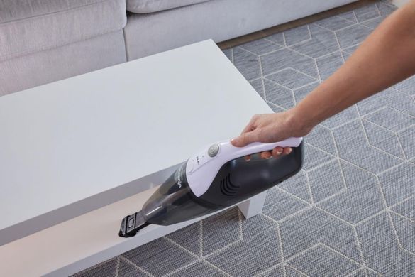 Пилосос Gorenje автомоб, 100Вт, конт пил-0.5л, зарядна станція, автон. робота до 20хв, мікрофільтр, дод.насадки-3 шт, чорний (MVC148FGW) [114410]