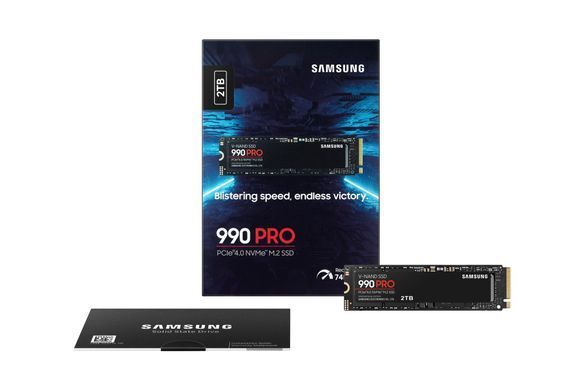 Твердотільний запам&rsquo;ятовувальний пристрій накопичувач (SSD) G4 M.2 NVME 2TB 990 PRO SAMSUNG (MZ-V9P2T0BW) [501474]