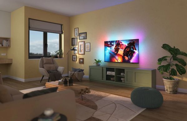 Телевізор 65" Philips MiniLED 4K 144Hz Smart Titan OS Black Ambilight (65MLED920/12) [114472]