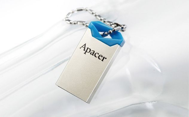Флеш-накопичувач USB 32GB Apacer AH111 Silver/Blue (AP32GAH111U-1) [608084]