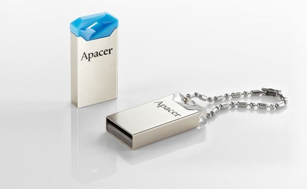 Флеш-накопичувач USB 32GB Apacer AH111 Silver/Blue (AP32GAH111U-1) [608084]