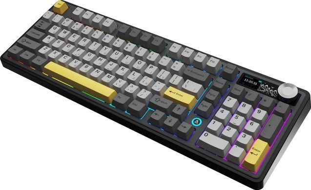 Клавіатура бездротова Ajazz AK980 V2 Gift Switch V2 Black (AK980-V2-G-BGY) [618100]