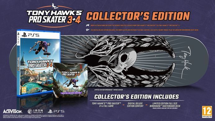 Гра консольна PS5 Tony Hawk Pro Skater 3+4 Collector's Edition, BD диск (PRE-0022) [16264]