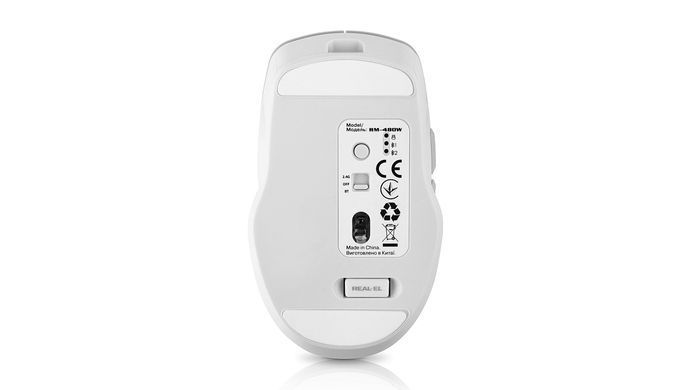 Миша бездротова REAL-EL RM-480W White (EL123200050) [606722]