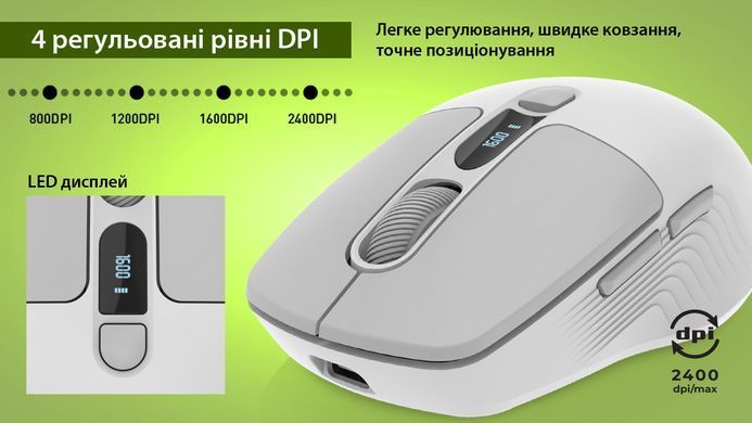 Миша бездротова REAL-EL RM-480W White (EL123200050) [606722]