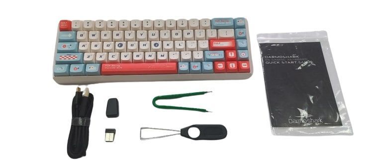 Клавіатура бездротова Motospeed Darmoshark K5 Gateron Silver Pro Custom (dmk5cgspro) [614115]