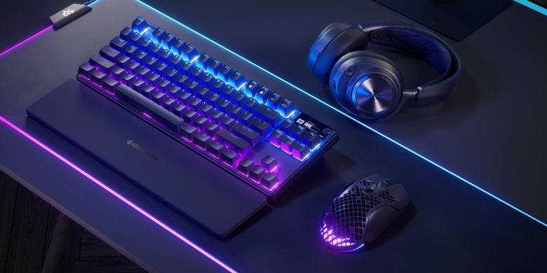 Клавіатура ігрова оптична SteelSeries Apex Pro TKL WL Gen 3 UA HyperMagnetic, OmniPoint 3.0, OLED (64871) [401056]