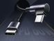 Кабель USB 2.0 Type-C M-M, 1 м, 60W Чорний+Cірий, 90&deg;Angle US255 UGREEN (50123) [404048], фото 4