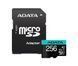 Карта пам'яті microSDXC (UHS-1 U3) A-DATA Premier Pro 256Gb Class 10 V30S A2 (R-100Mb/s W85Mb/s) (adapter SD) (AUSDX256GUI3V30SA2-RA1) [806430], фото 1