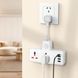 Мережевий подовжувач HOCO AC12 Reise 2-position expansion socket(PD30W/1C3A) (US) White (6942007607087) [802780], фото 4