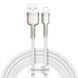 Кабель Baseus Cafule Series Metal Data Cable USB to IP 2.4A 2m White (CALJK-B02) [802315], фото 1