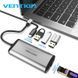 Концентратор Vention USB-C 3-Port, RJ-45, PD, 0.15 m (TGDHB) [609356], фото 2