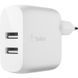 Зарядний пристрій мережевий Belkin 24Вт 2хUSB-A, кабель USB-A > Lightning, 1м, білий (WCD001VF1MWH) [108355], фото 2