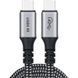 Кабель USB 4.0 Gen 3 Type-C M-M, 1,2 м, 240W (8K HDR) чорний, Choetech (XCC-1040-GY)