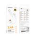 Кабель BOROFONE BX115 Lotto silicone charging data cable Micro White (6941991119651) [805693], фото 2