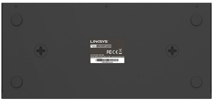 Комутатор Linksys LGS116P 16xGE (8xPoE) (LGS116P-EU)