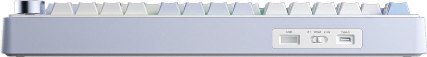 Клавіатура бездротова Aula F75 Gasket Greywood V3 Blue (6948391208633) [614138]