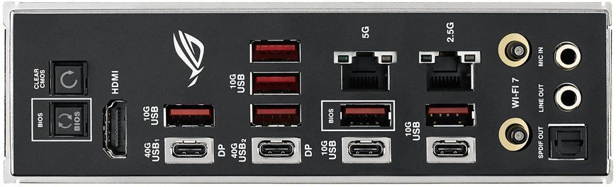 Материнcька плата ASUS ROG CROSSHAIR X870E HERO BTF sAM5 X870E 4xDDR5 M.2 HDMI Wi-Fi BT ATX приховане підключення роз'ємів (90MB1MX0-M0EAY0) [111746]