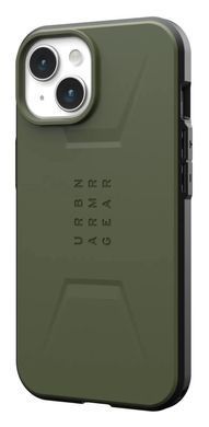 Чохол-накладка Urban Armor Gear Civilian Magsafe для Apple iPhone 15 Olive (114287117272) [602148]