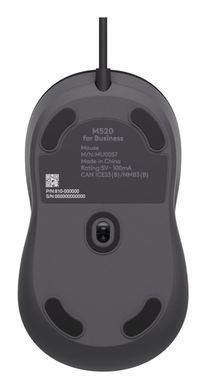 Маніпулятор миша дротова LOGITECH Signature M520 Wired Mouse for Business - GRAPHITE - USB - N/A - EMEA28i-935 - USB-C (910-007511) [501967]