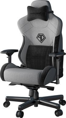 Крісло для геймерів Anda Seat T-Pro 2 Size XL Linen Grey/Black (AD12XLLA-01-GB-F) [611613]