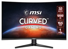 MSI Монітор LCD 31.5" Optix G321C, 2xHDMI, DP, Audio, VA, 1920x1080, Curved, 165Hz, 1ms, DCI-P3 85%, FreeSync