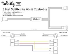 Twinkly Pro Спліттер-розгалуджувач Twinkly Pro, IP65, чорный (TWPRO400SPLITTER-2)