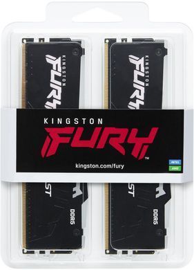 Пам'ять ПК Kingston DDR5 64GB KIT (32GBx2) 6000 FURY Beast RGB (KF560C36BBE2AK2-64) [107988]