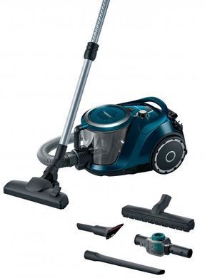 Пилосос Bosch контейнерний, 600Вт, конт пил -2.4л, НЕРА13, синій (BGS41FAM) [15609]