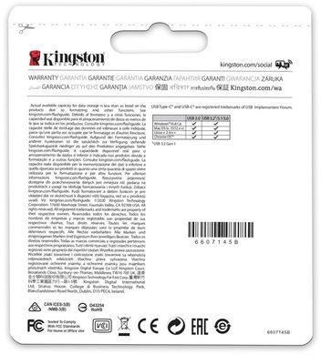 Флеш-накопичувач USB3.2 128GB Type-C Kingston DataTraveler microDuo 3C (DTDUO3CG3/128GB) [607273]