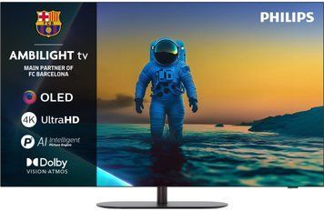 Телевізор 65" Philips OLED 4K 144Hz Smart Google TV Black Ambilight (65OLED820/12) [112435]
