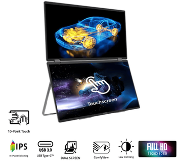 Монiтор 18.5" Acer Dual Portable PD193QTEbmiuux (UM.XP3EE.E09) [204277]