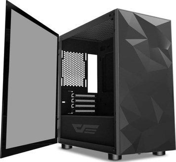 Корпус для комп'ютера DARK FLASH DLM21 без блока живлення, чорний (DLM21 BLACK) [503290]