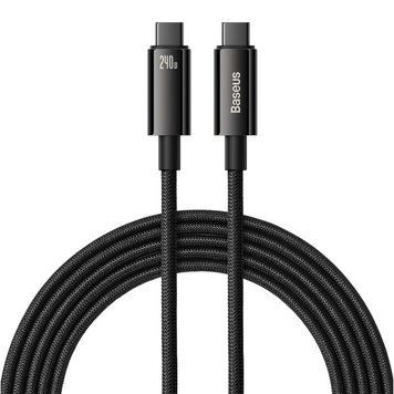 Кабель Baseus Tungsten Gold Fast Charging Data Cable Type-C to Type-C 240W 3m Black (CAWJ040201) [806507]
