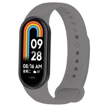 Силіконовий ремінець BeCover для Xiaomi Mi Smart Band 8 Steel Gray (709397) [615391]