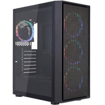 Корпус 1stPlayer Black без БЖ (Go6-BK-4FS7) [608815]