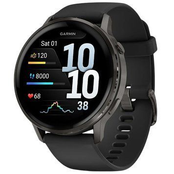 Смарт-годинник Garmin Venu 4 45mm Black with Black Silicone (010-03014-40) [619284]