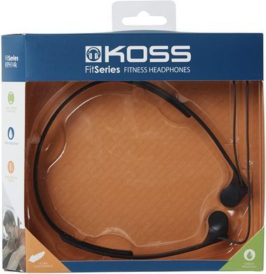 Навушники In-Ear Koss KPH14K Fitness, 3.5 mini-jack, Чорний (189014.101) [17200]