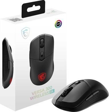Миша MSI VERSA 300 W, WIRELESS, RGB, WL, 8K, чорний (S12-4301600-CLA) [114520]