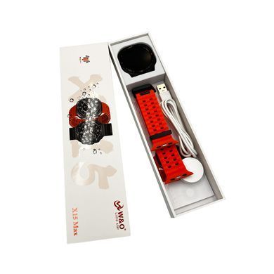 Смарт-годинник W&O X15 Max 38mm. 330 mAh. Amoled+IP67 Orange (WOX15MOr) [802687]