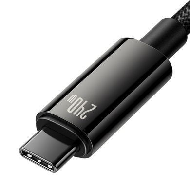 Кабель Baseus Tungsten Gold Fast Charging Data Cable Type-C to Type-C 240W 3m Black (CAWJ040201) [806507]