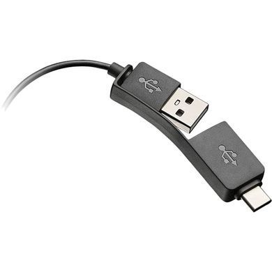 Гарнітура комп'ютерна стерео On-ear Poly EncorePro 525-M, USB-A, всеспрямований, чорний (783R2AA) [107412]