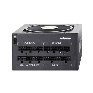 Блок живленняZalman Teramax 2 View (850W) 99%, 80+ Gold, 120мм, 1xMB 24pin(18+10), 2xCPU(4+4 pin), 3xMolex, 12xSATA, 4xPCIe 8pin(6+2), 1xPCIe GEN5 16pin, 1x +5V ARGB cable, Fully Modular (ZM850-TMX2VIEW) [112137]