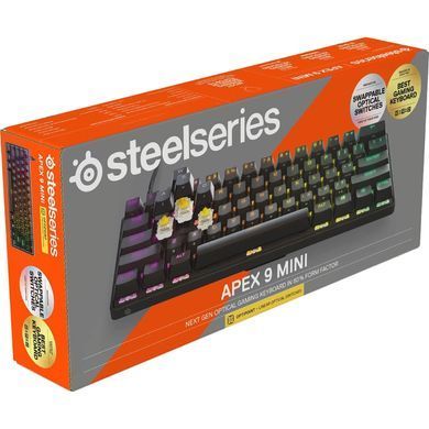 Клавіатура ігрова оптична SteelSeries Apex 9 Mini UA (64837) [401057]