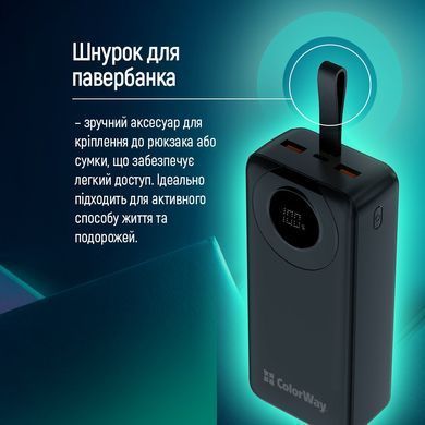 Універсальна мобільна батарея ColorWay EnergyPlus 30000mAh Black (CW-PB300LPB4BK-PDD) [603505]