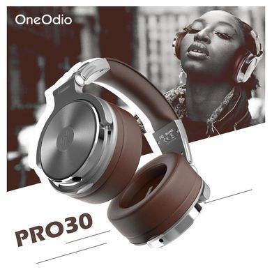 Гарнітура OneOdio Pro 30, 3,5мм/6,35мм, Silver (Pro 30 Silver) [404474]