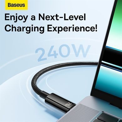 Кабель Baseus Tungsten Gold Fast Charging Data Cable Type-C to Type-C 240W 3m Black (CAWJ040201) [806507]