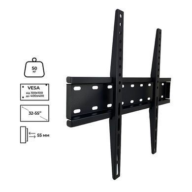 Кріплення для візуальних систем CHARMOUNT (TV04F Black) [302258]