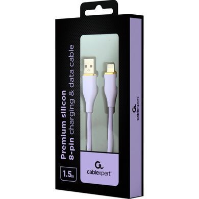 Кабель Cablexpert USB - Lightning (M/M), 2.1 A, 1.5 м, Purple (CC-USB2S-AM8PM-1.5M-P) [604274]